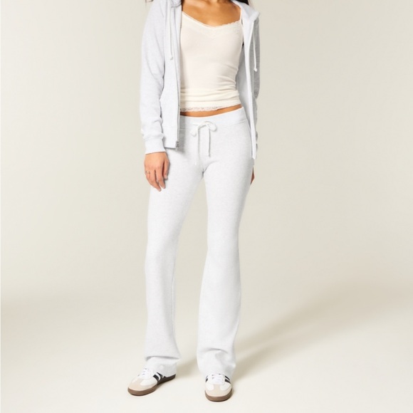 Hollister Pants - NWT Hollister Bootcut Sweatpants Light Heather Gray